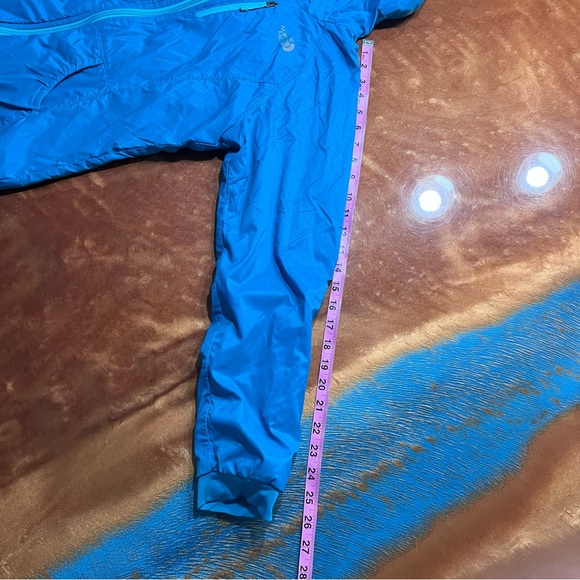 North Face Reversible Windstopper Fleece Hooded Jacket Blue - Picture 11 of 12